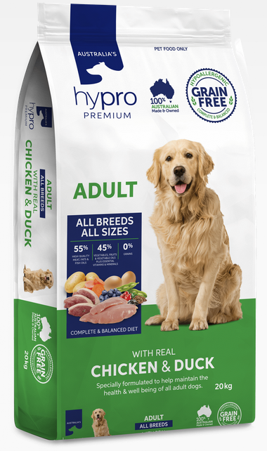 Hypro Premium Grain Free Chicken & Duck – Adult Dog 2.5kg