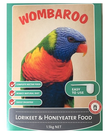 Wombaroo Passwell Lorikeet & Honyeater Food 1.5kg