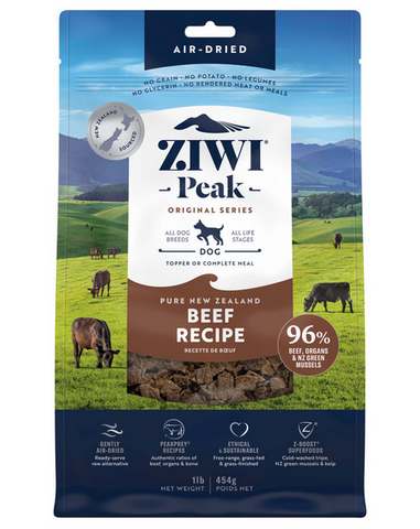 ZIWI Peak Air Dried Dog Food 454g Beef