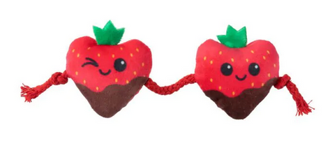 Fuzzyard Strawberry Hearts String - Cat Toy