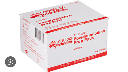 Medical Industries Povidone-Iodine Prep Pads (100 pcs)