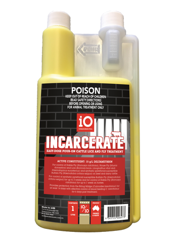 Incarcerate Por-On Cattle Lice/Fly Treatment 1L