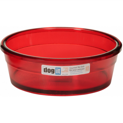 Dogit Heavy Duty Crock Bowl Red 400