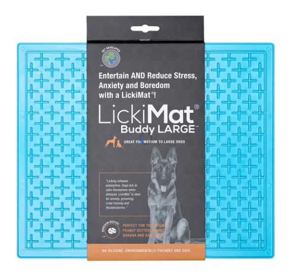 LickiMat Buddy Dogs & Cats Slow Feeder Flexible Mat XL Turquoise