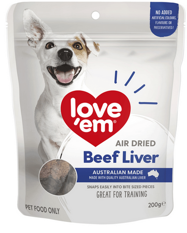 Love 'em Air Dried Beef Liver