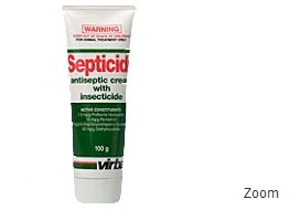 Virbac - Septicide-Antiseptic Cream with Insecticide for Horses and Dogs 100g