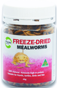 Pisces Freezedried Mealworms Jar 40g