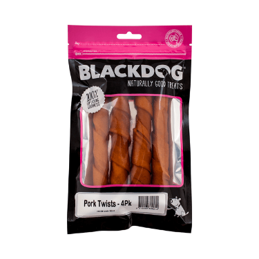 BLACKDOG - Pork Twist 4 Pack