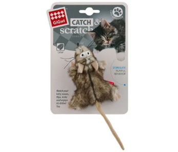 Gigwi Catch Scratch Mouse w/ Catnip