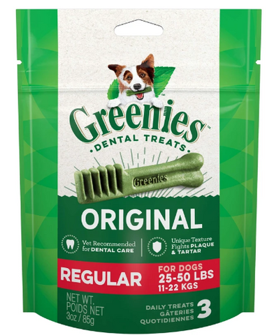 Greenies Dental Treats- Regular 3pk