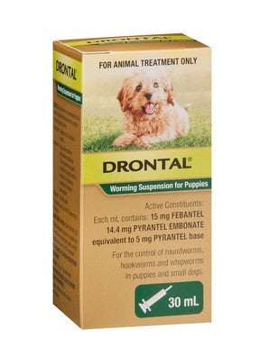 Drontal Worming Suspension - Puppies & Small Dogs