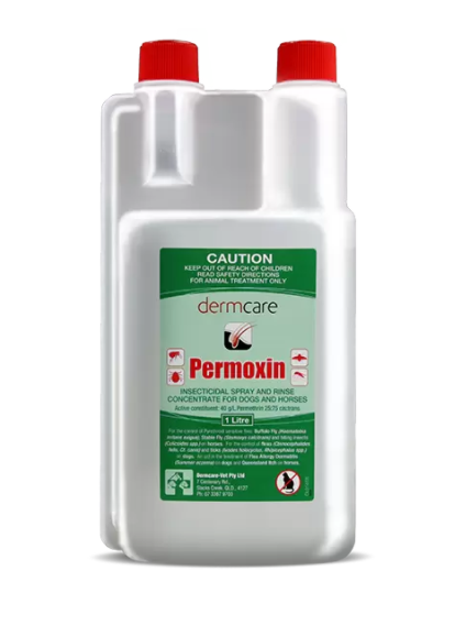 DermCare Permoxin Insecticidal Spray and Rinse Concentrate for Dogs and Horses